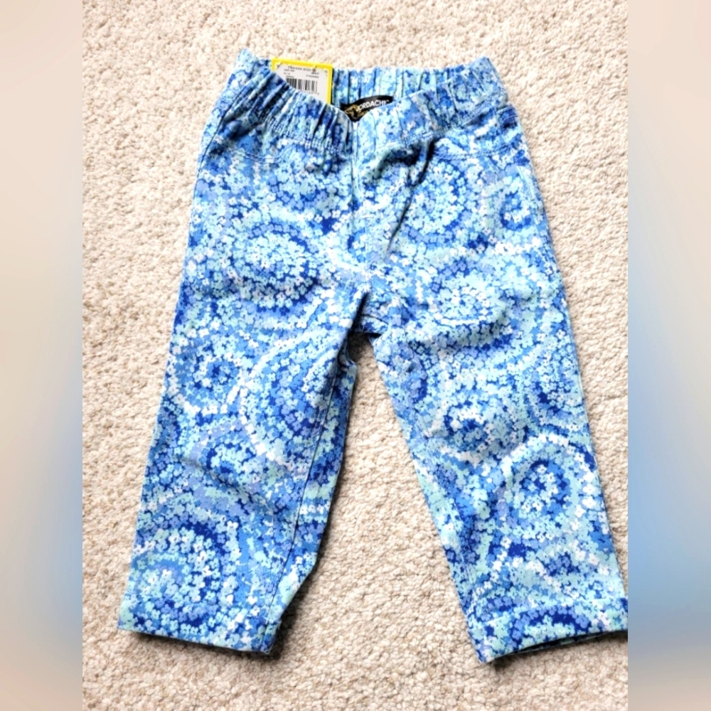 NWT Jordache Floral leggings...24mos